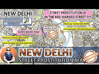 New Delhi, India, Mating Map, Drove Map, Palpate Parlours, Brothels, Whores